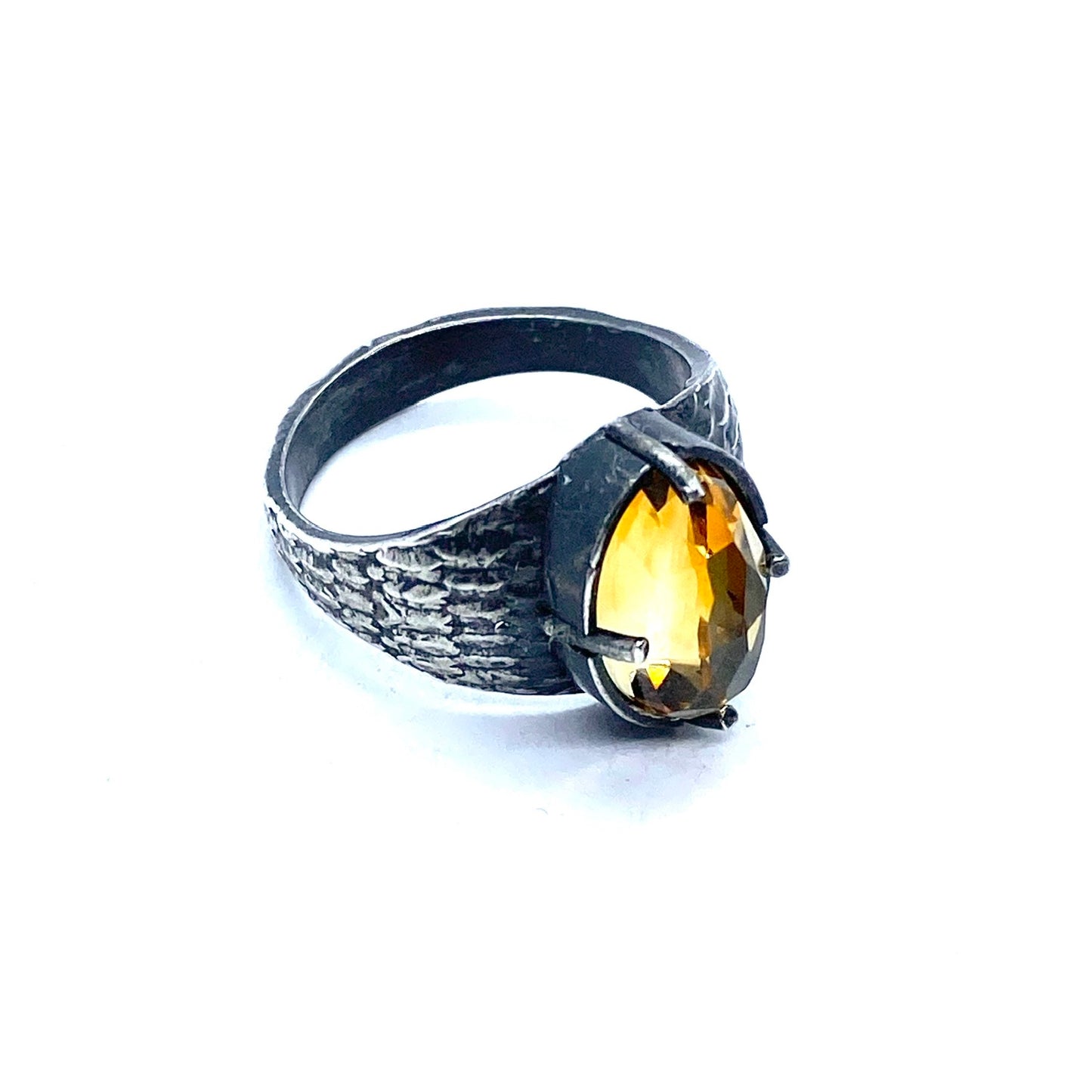 Serpent’s Eye with Citrine in Sterling Silver