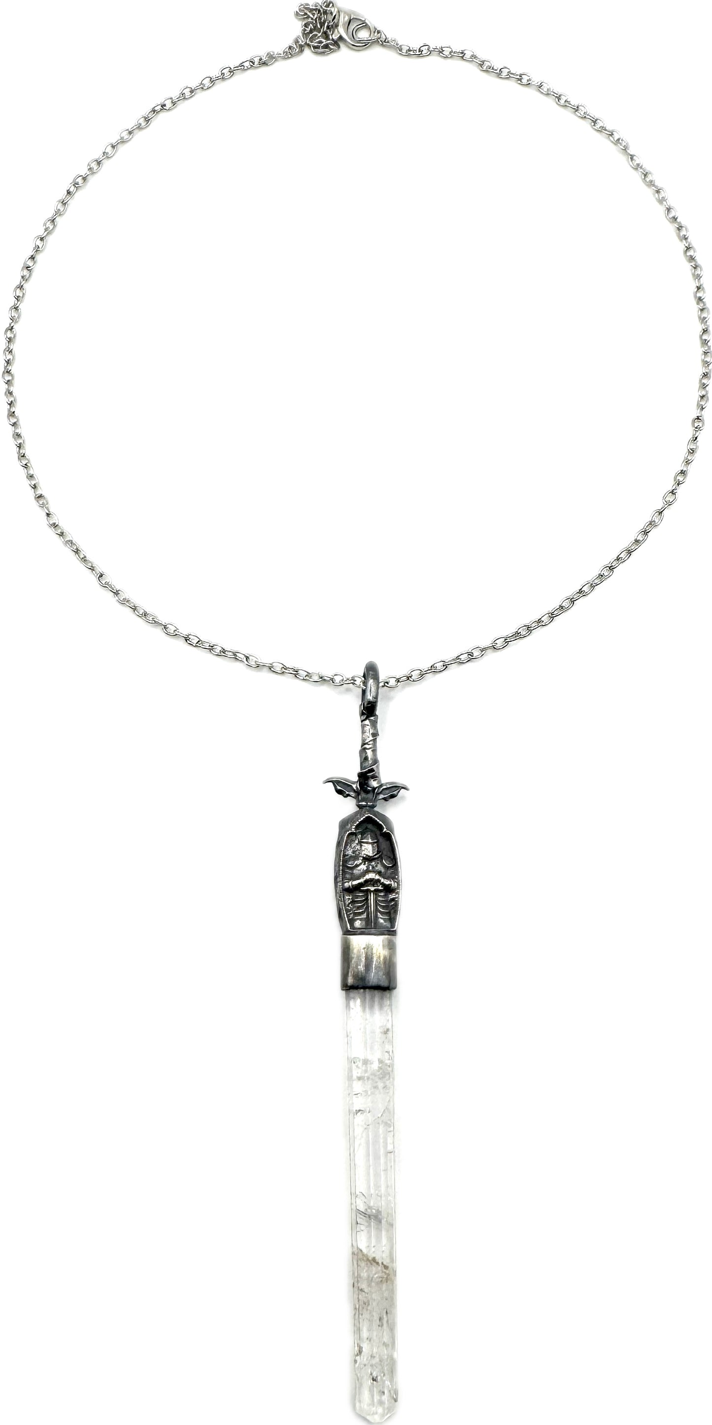 The Pendragon Pendant With Lemurian Quartz In Sterling Silver
