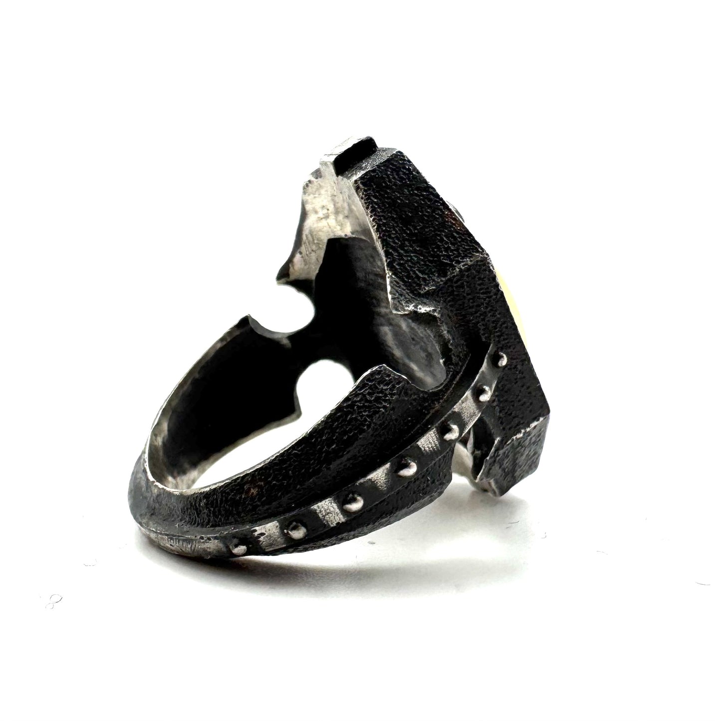 Lepitolite Citadel Ring in Sterling Silver
