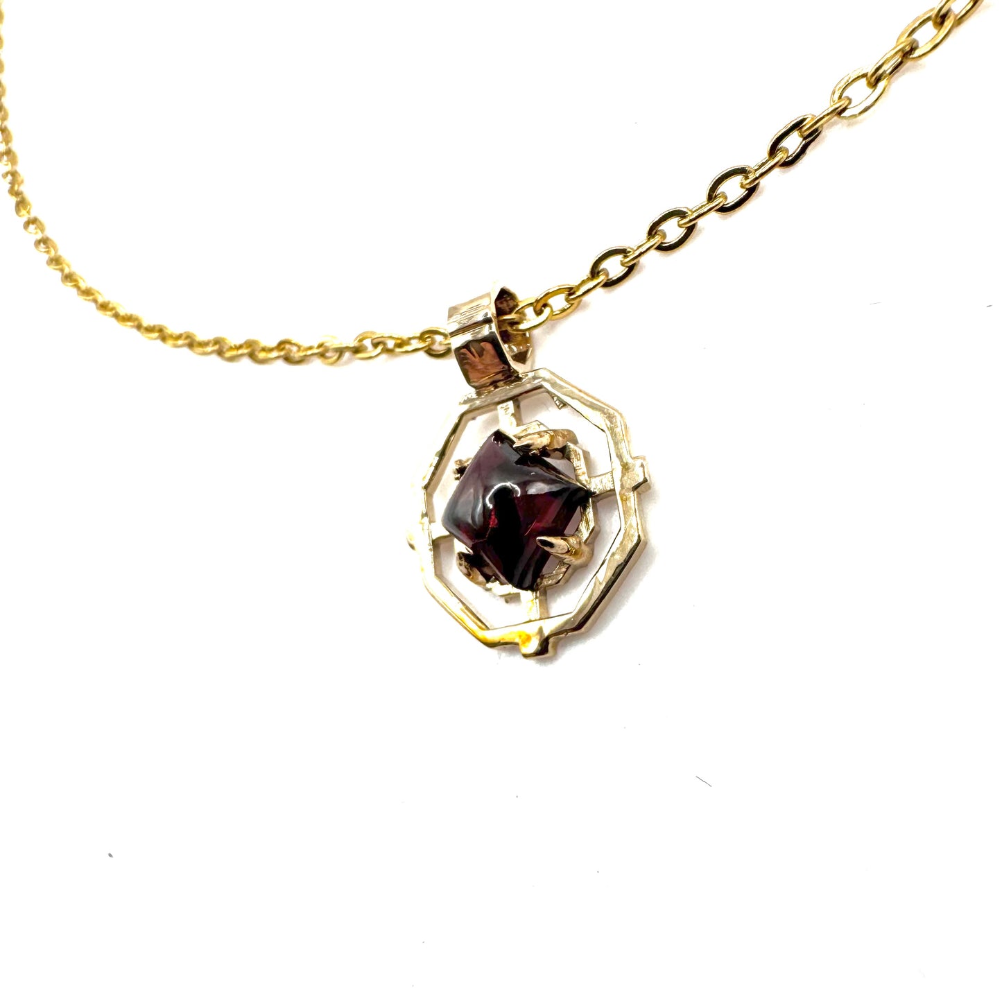 Sanctum Pendant In Garnet And Bronze
