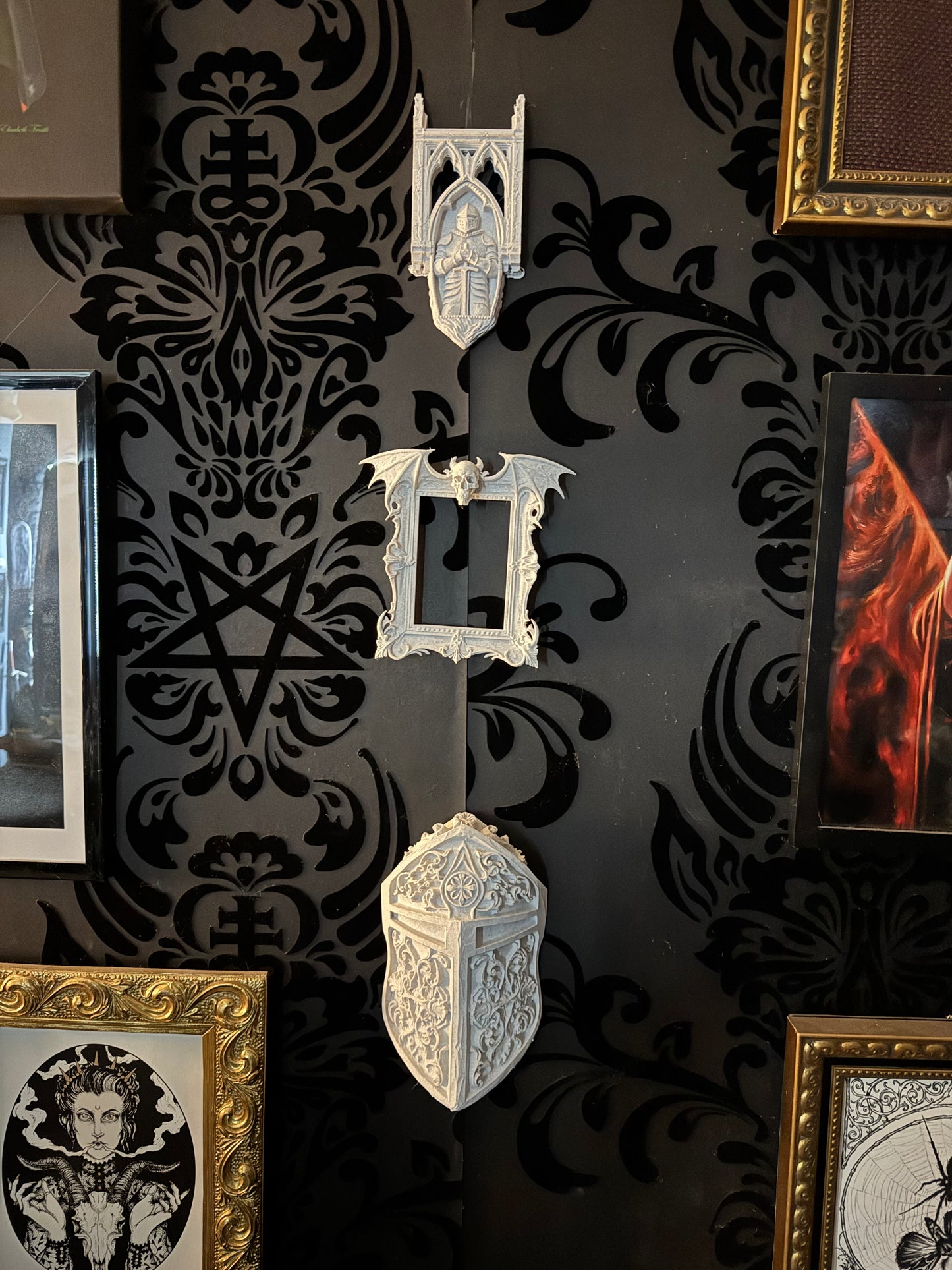 Bat Skull Picture Frame
