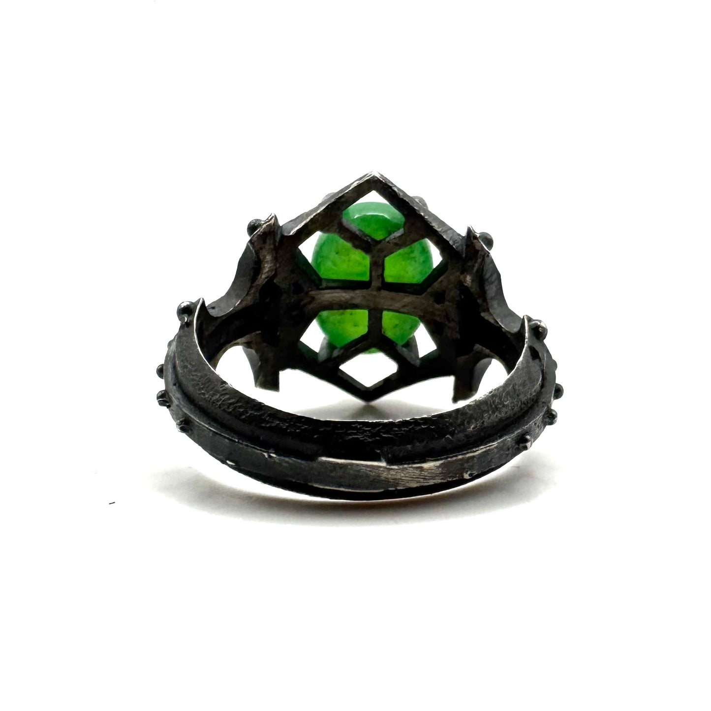 Chrysoprase Sanctum Ring in Sterling Silver