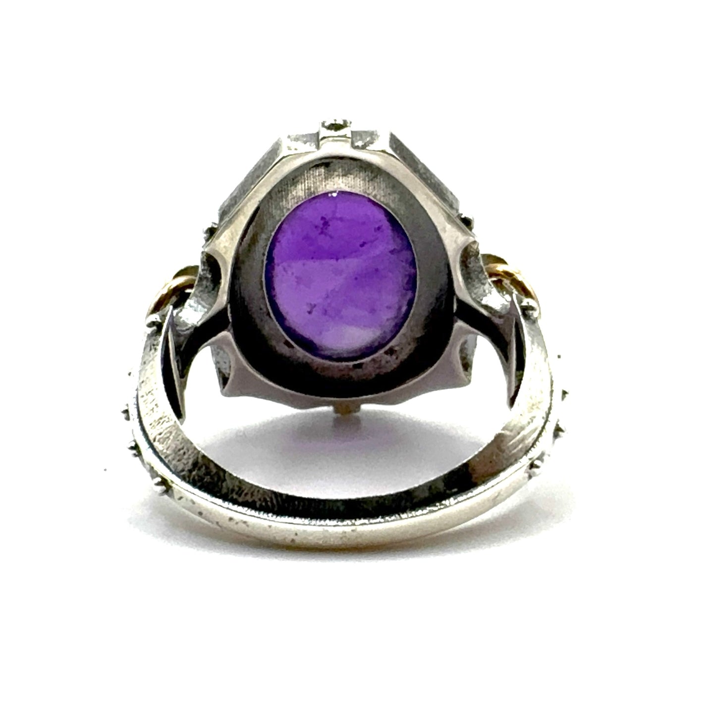 Amethyst Citadel Ring in Sterling Silver