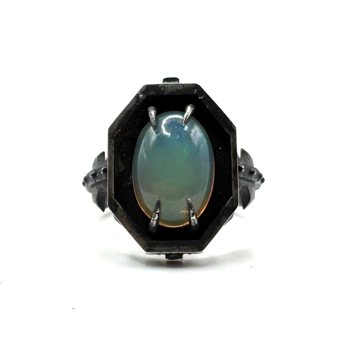 Welo Opal Citadel Ring in Sterling Silver