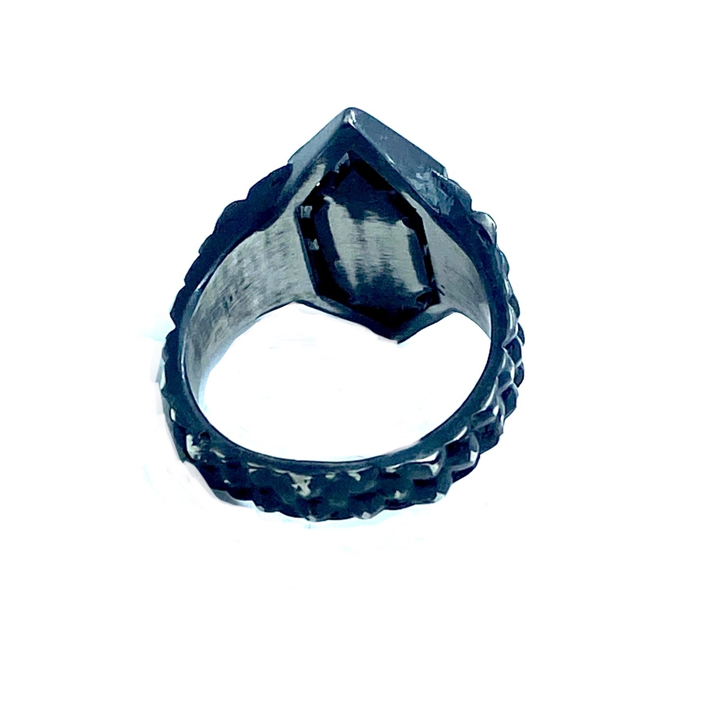 Soothsayer Ring with Moss Kyanite in Sterling Silver