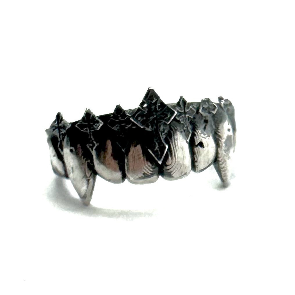 Vampire Fang Ring in Sterling Silver