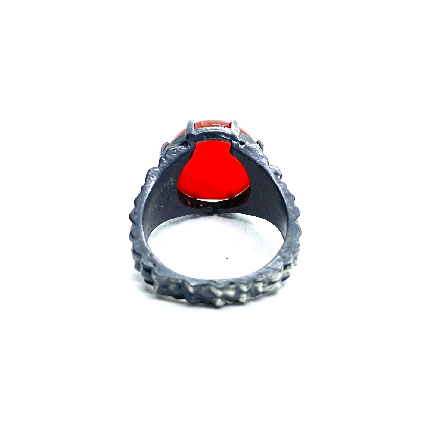 Dragon’s Claw with Carnelian in Sterling Silver
