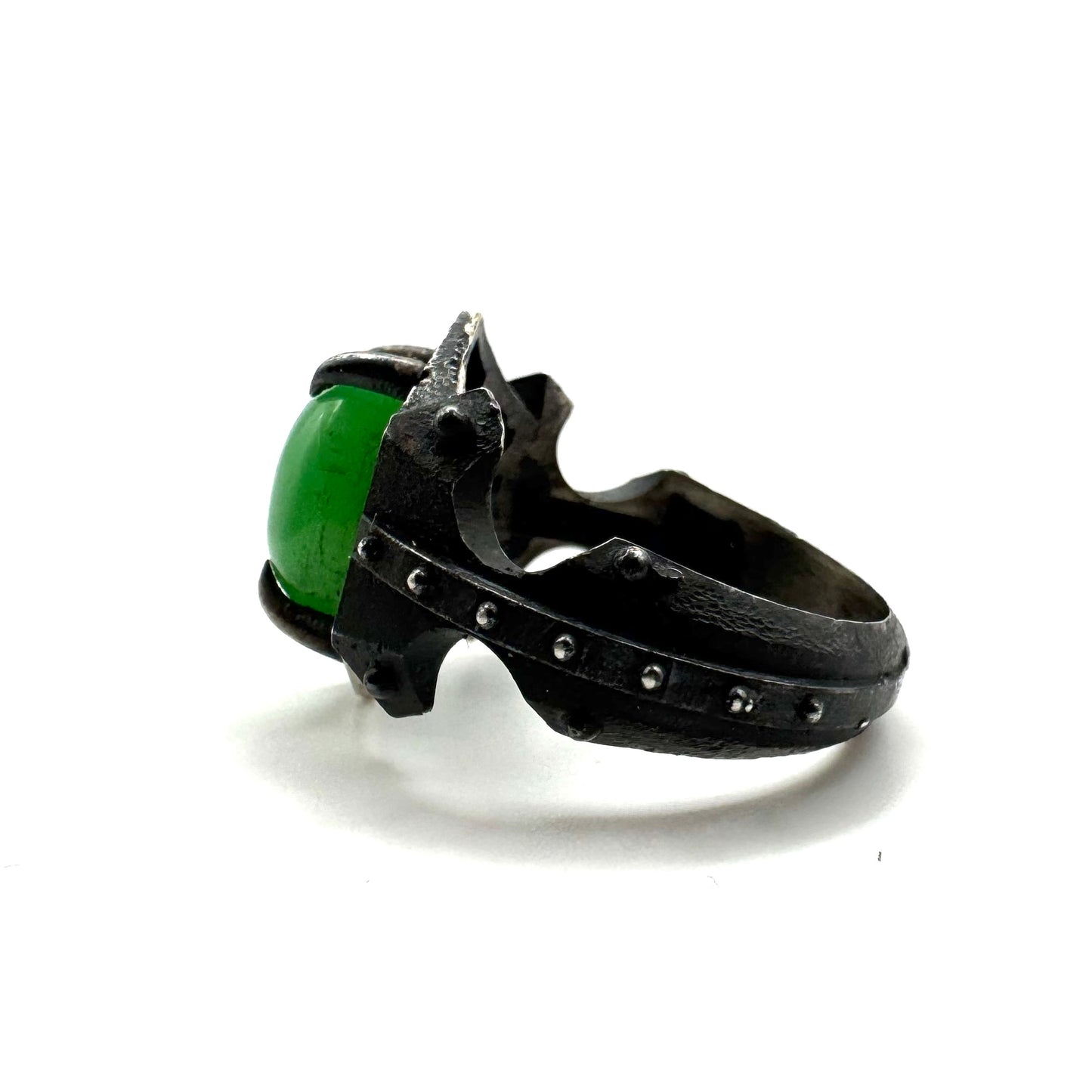 Chrysoprase Sanctum Ring in Sterling Silver
