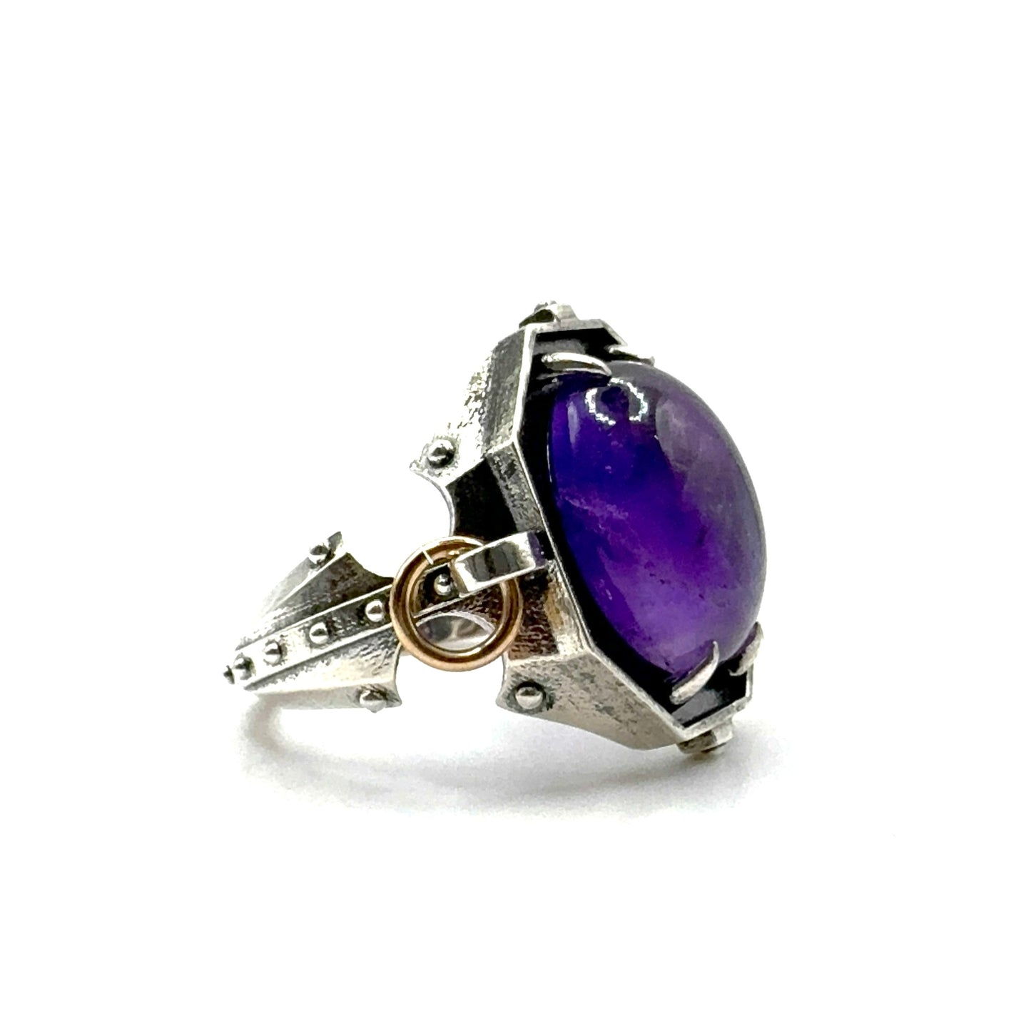 Amethyst Citadel Ring in Sterling Silver