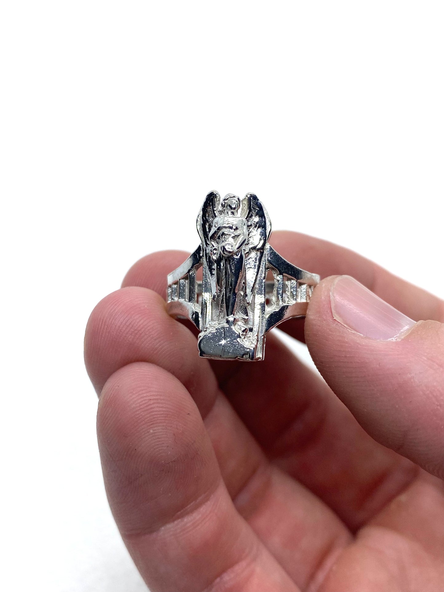 Angel of Death Ring Sterling Silver