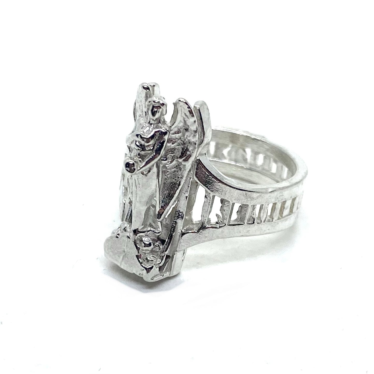 Angel of Death Ring Sterling Silver