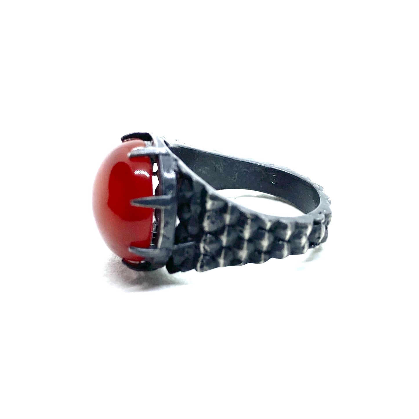 Dragon’s Claw with Carnelian in Sterling Silver