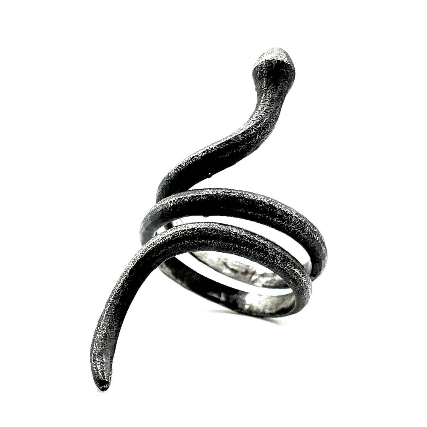 Serpent’s Call Ring In Sterling Silver