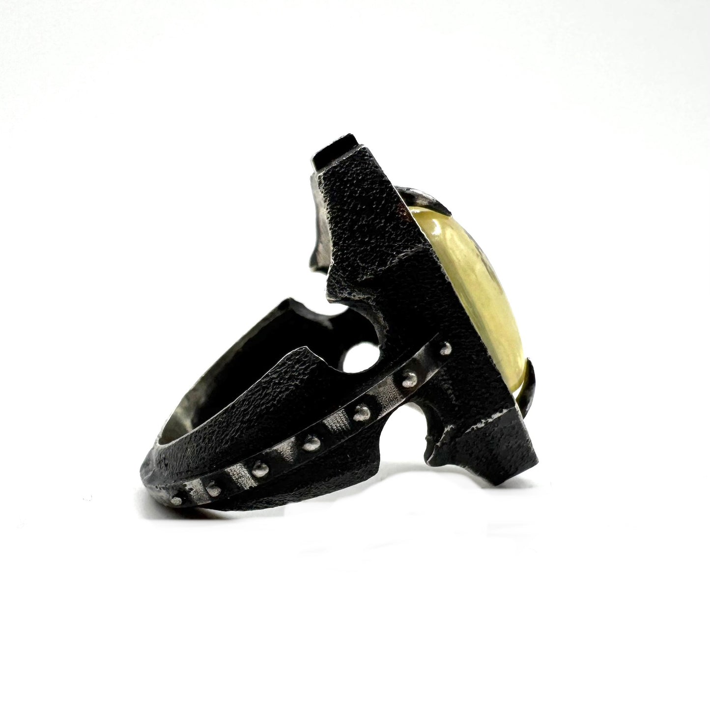 Lepitolite Citadel Ring in Sterling Silver