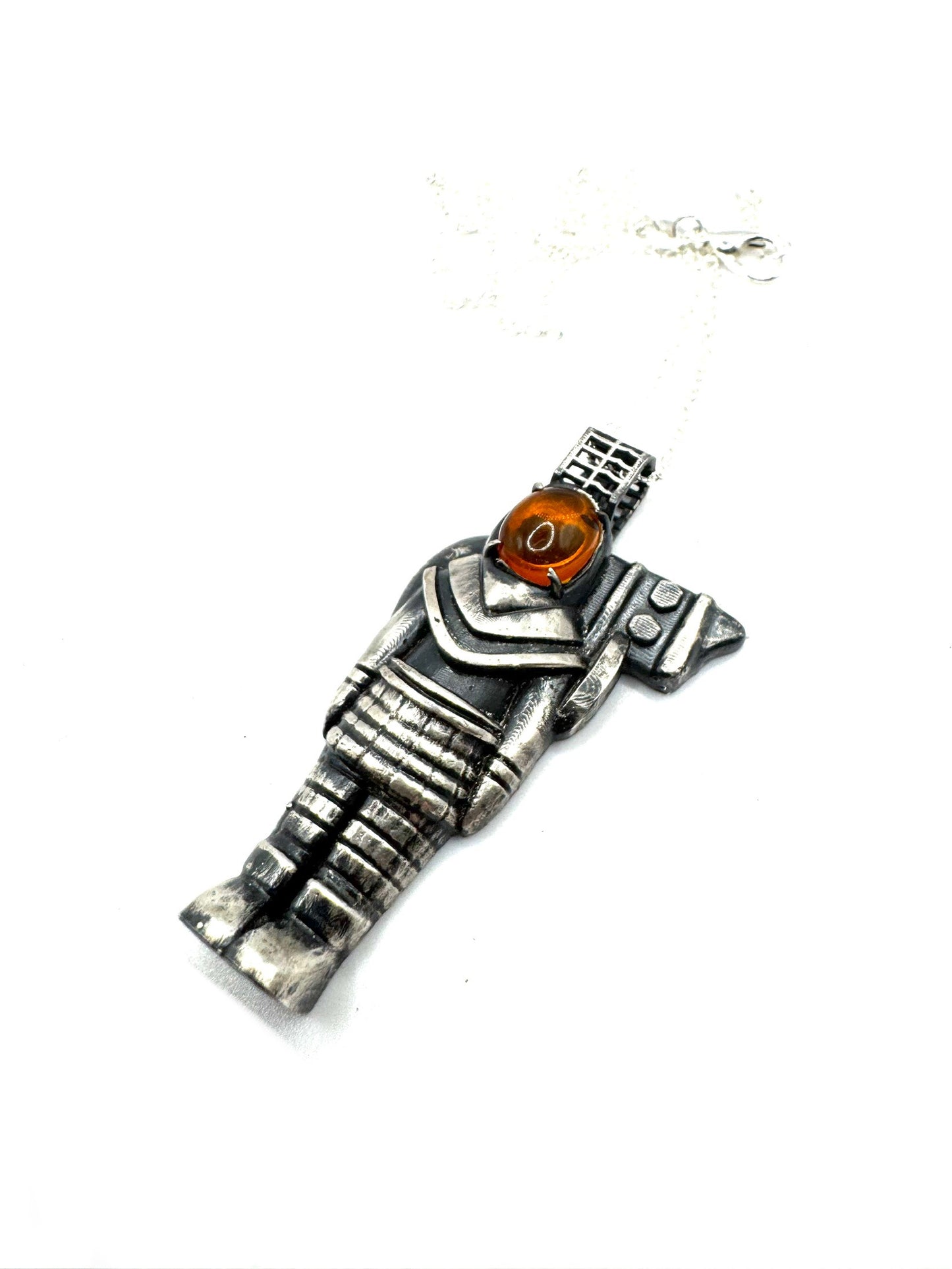 Ancient Origins Astronaut Pendant - Amber in Sterling Silver