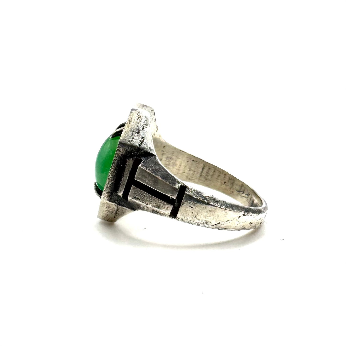 Chrysoprase Sanctum Ring in Sterling Silver