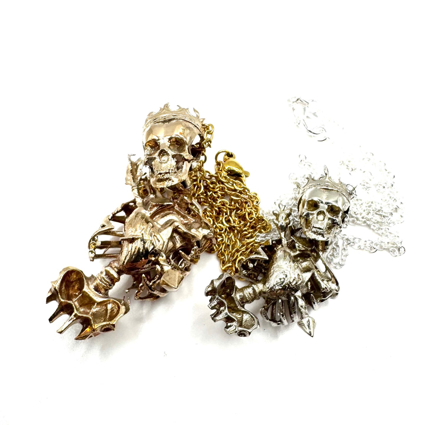 Limited Edition Salem So Sweet Skeleton Exclusive Mini Pendant Available Sterling Silver, White Bronze, and Bronze