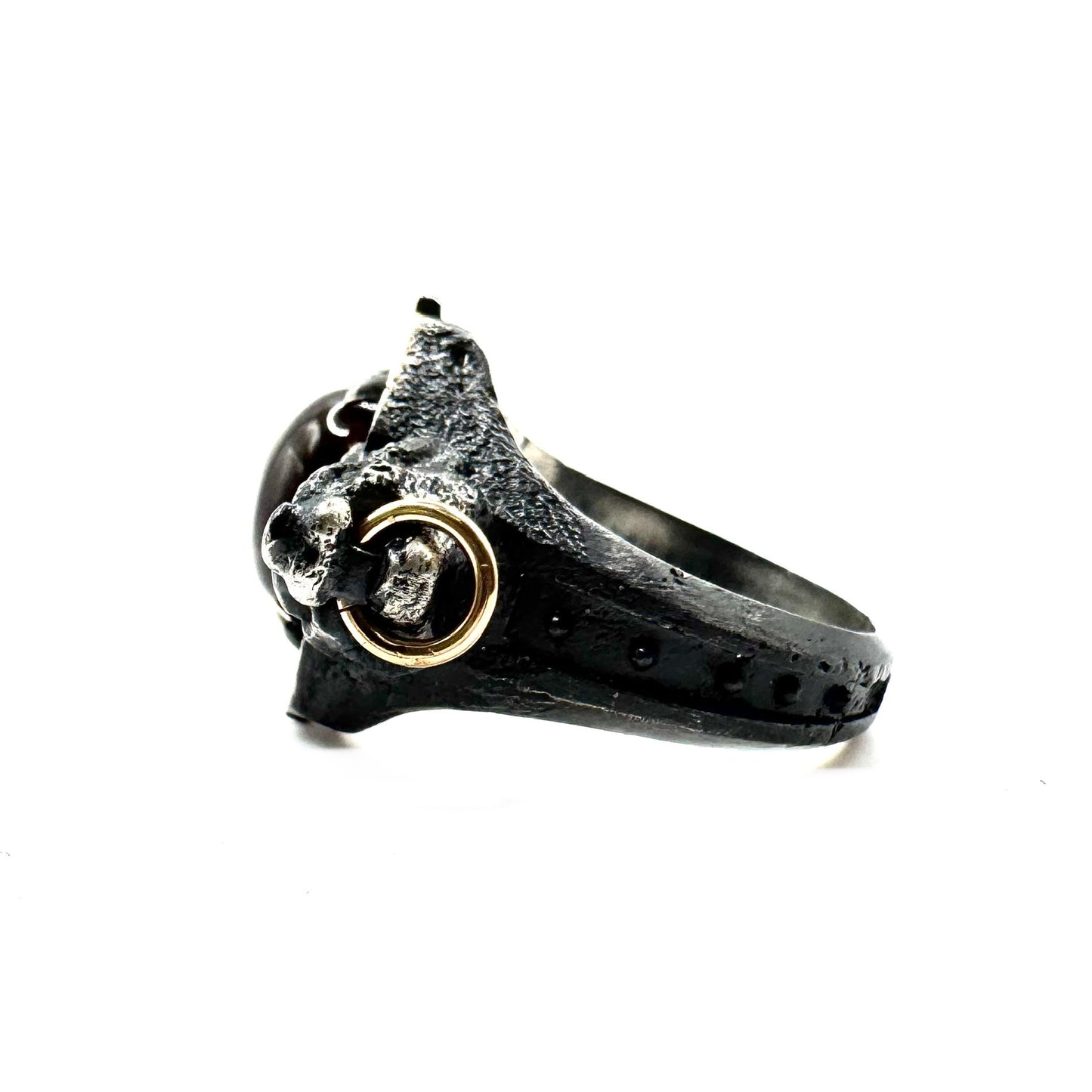 Garnet Sanctum Ring in Sterling Silver
