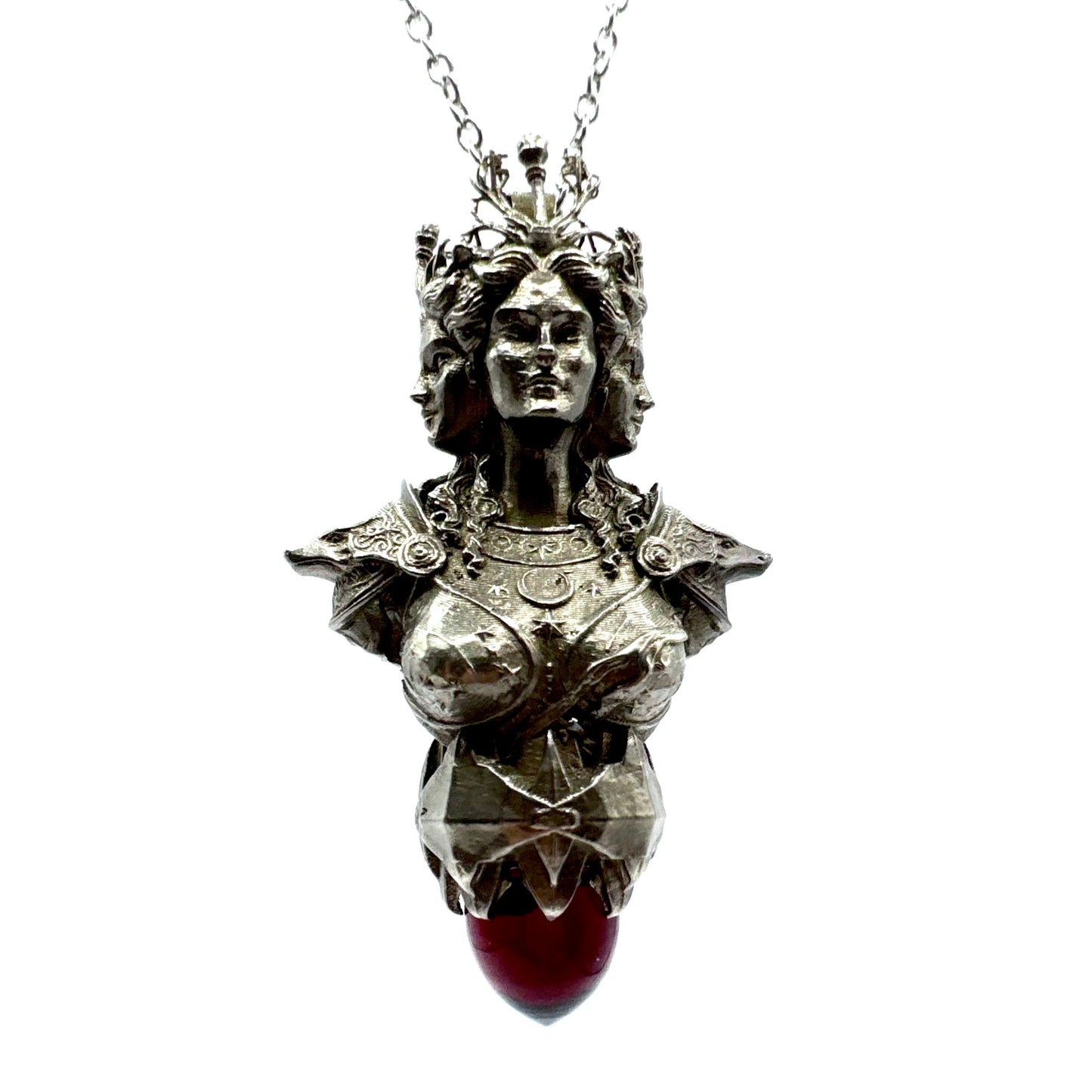 PREORDER - Hecate’s Aporia Talisman Pendant With Garnet