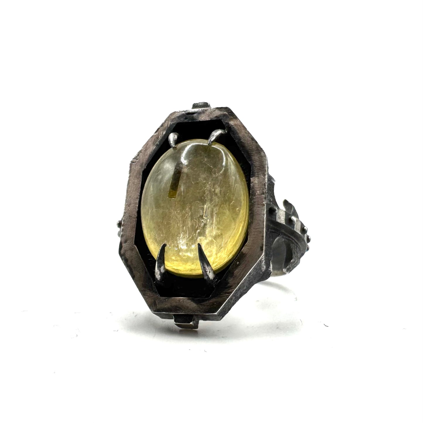 Lepitolite Citadel Ring in Sterling Silver
