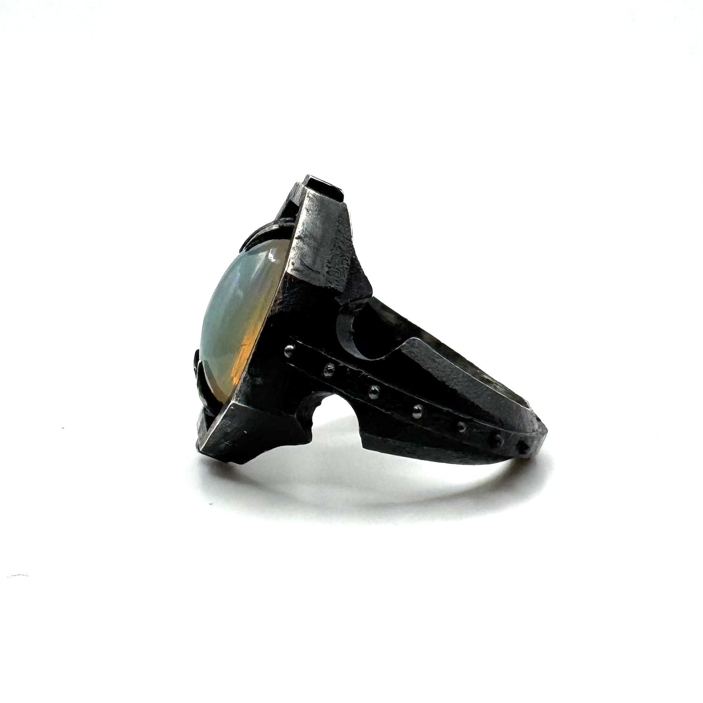 Welo Opal Citadel Ring in Sterling Silver