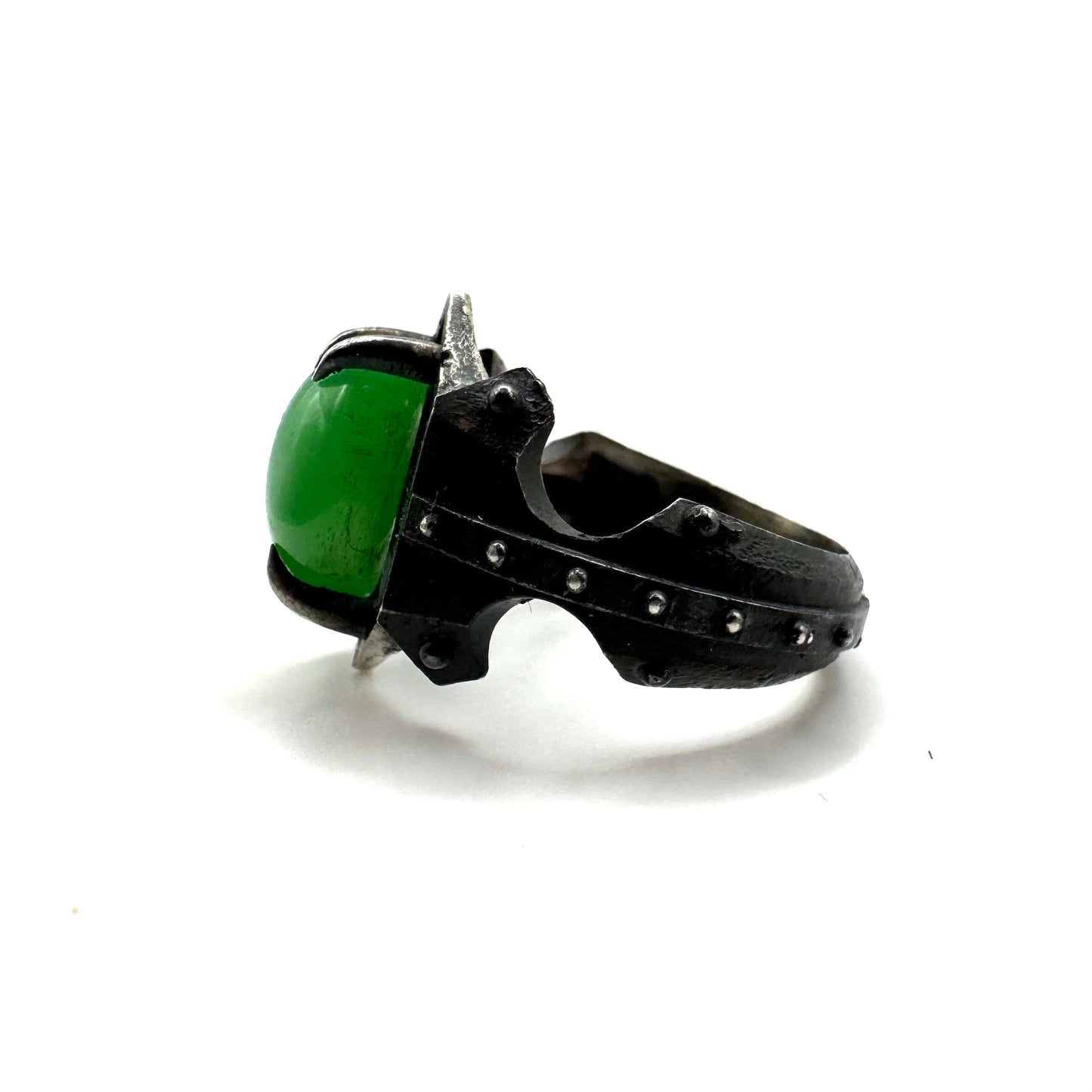 Chrysoprase Sanctum Ring in Sterling Silver