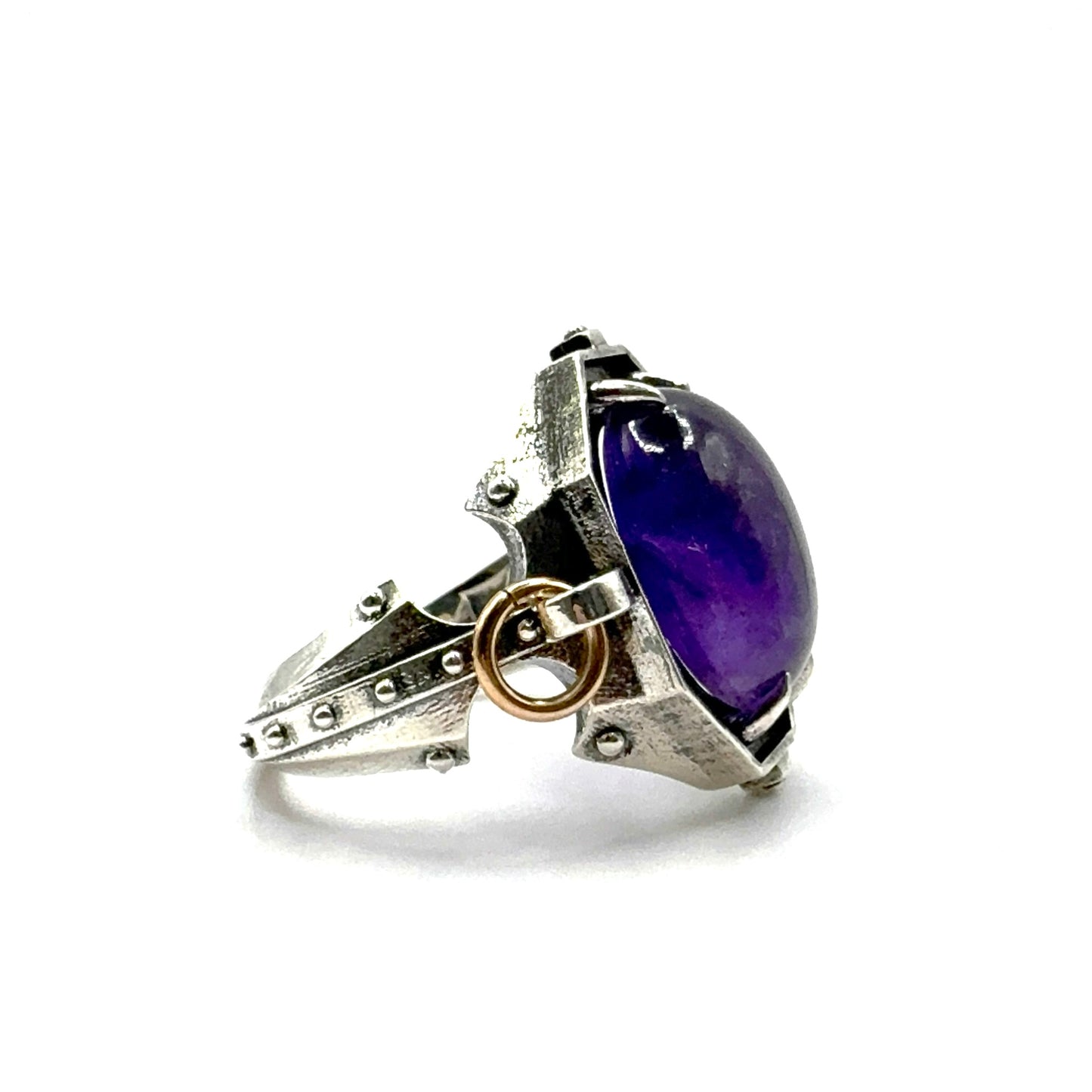 Amethyst Citadel Ring in Sterling Silver