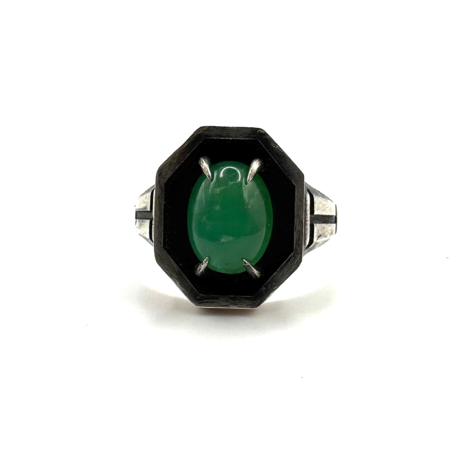 Chrysoprase Sanctum Ring in Sterling Silver