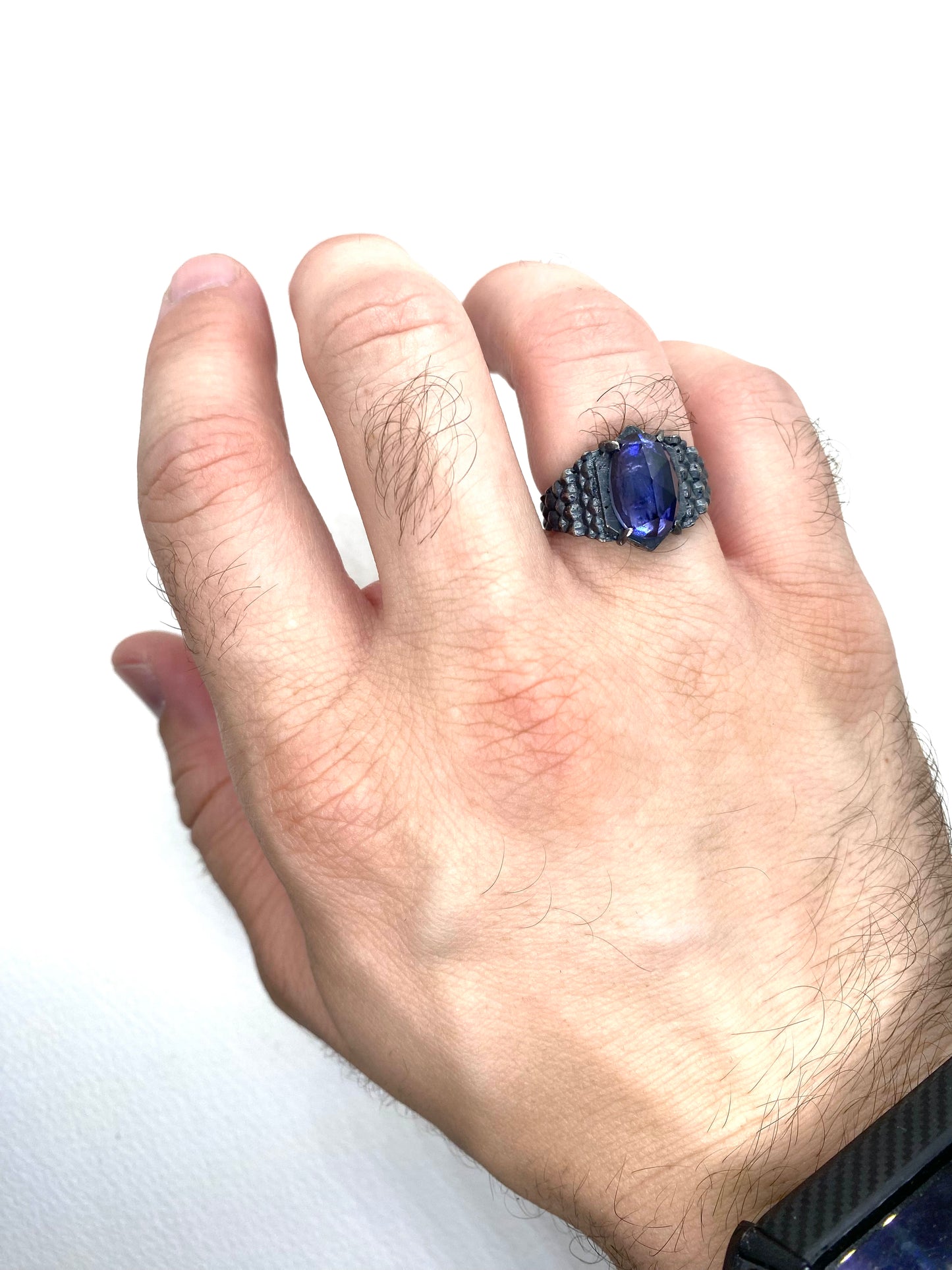 Dragon’s Claw with Iolite in Sterling Silver
