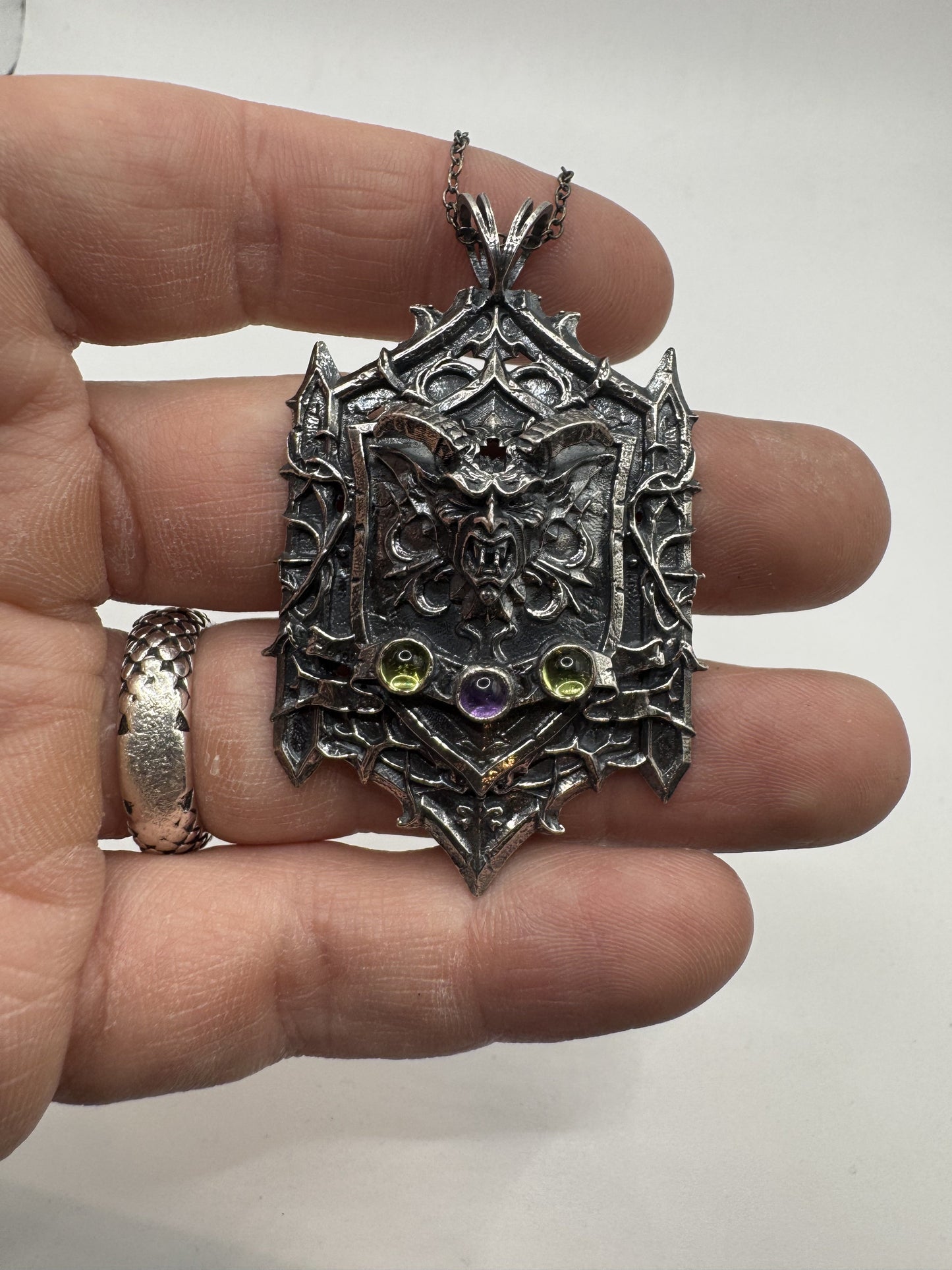 Abaddon's Effigy Pendant in Sterling Silver