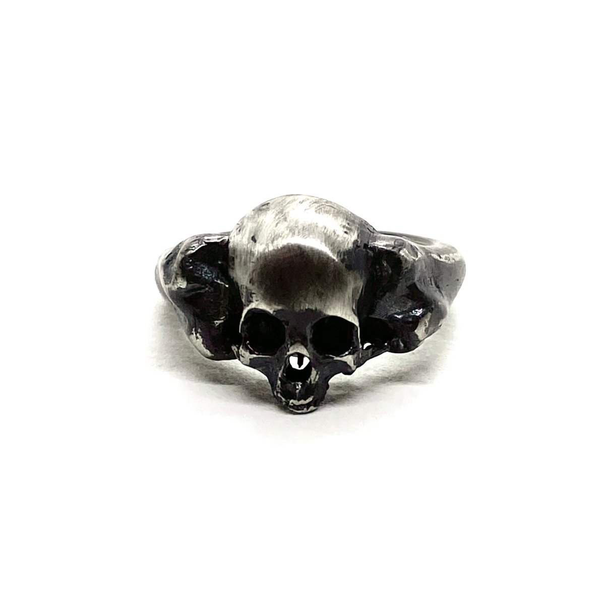 Skull and Bones Ring in Sterling Silver - Julian The 2nd - RING - Skull and Bones Ring in Sterling Silver