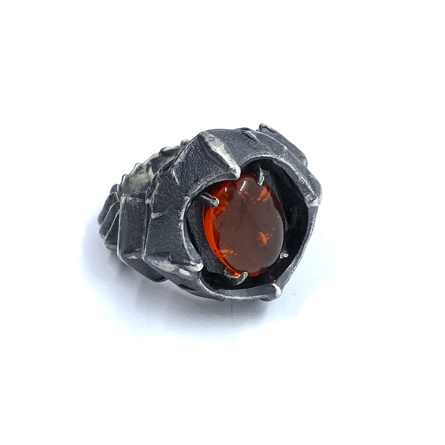Sorcerer’s Amber Ring Sterling silver