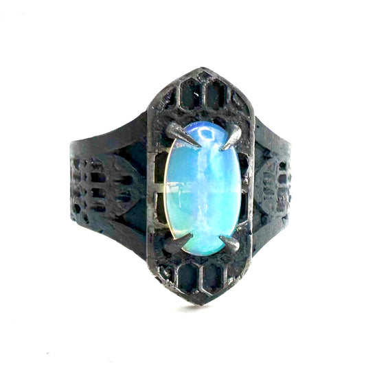 Ring of Sanctity in Sterling Silver and Opal