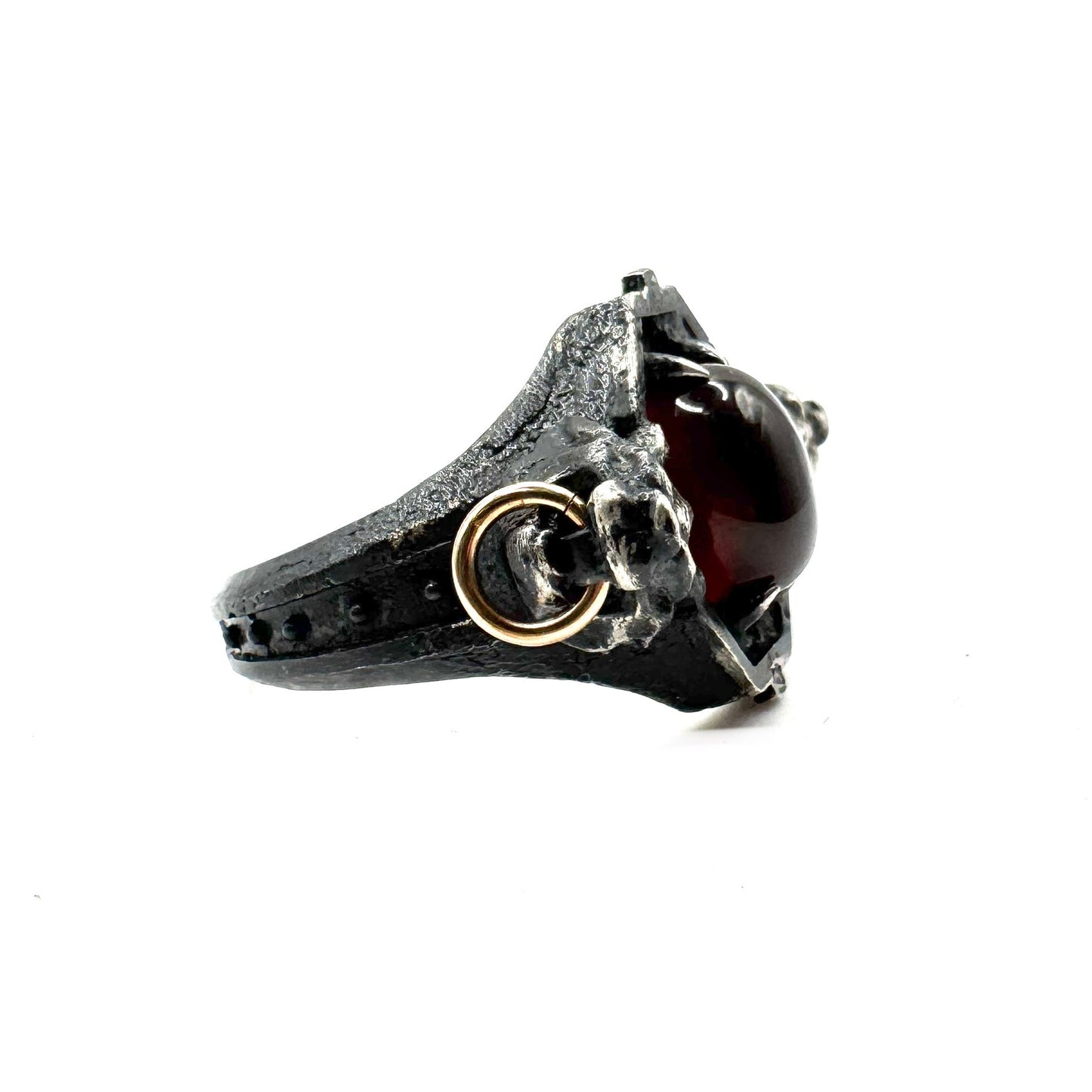Garnet Sanctum Ring in Sterling Silver