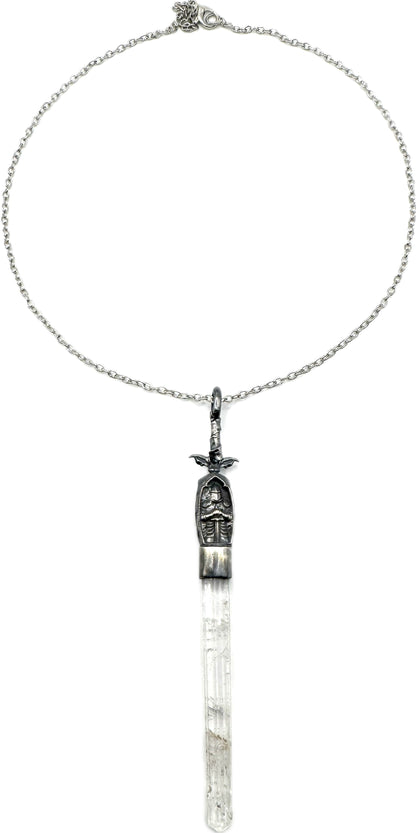 The Pendragon Pendant With Lemurian Quartz In Sterling Silver