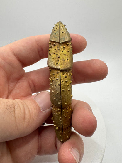 Bisect Bronze Brutalist Ring