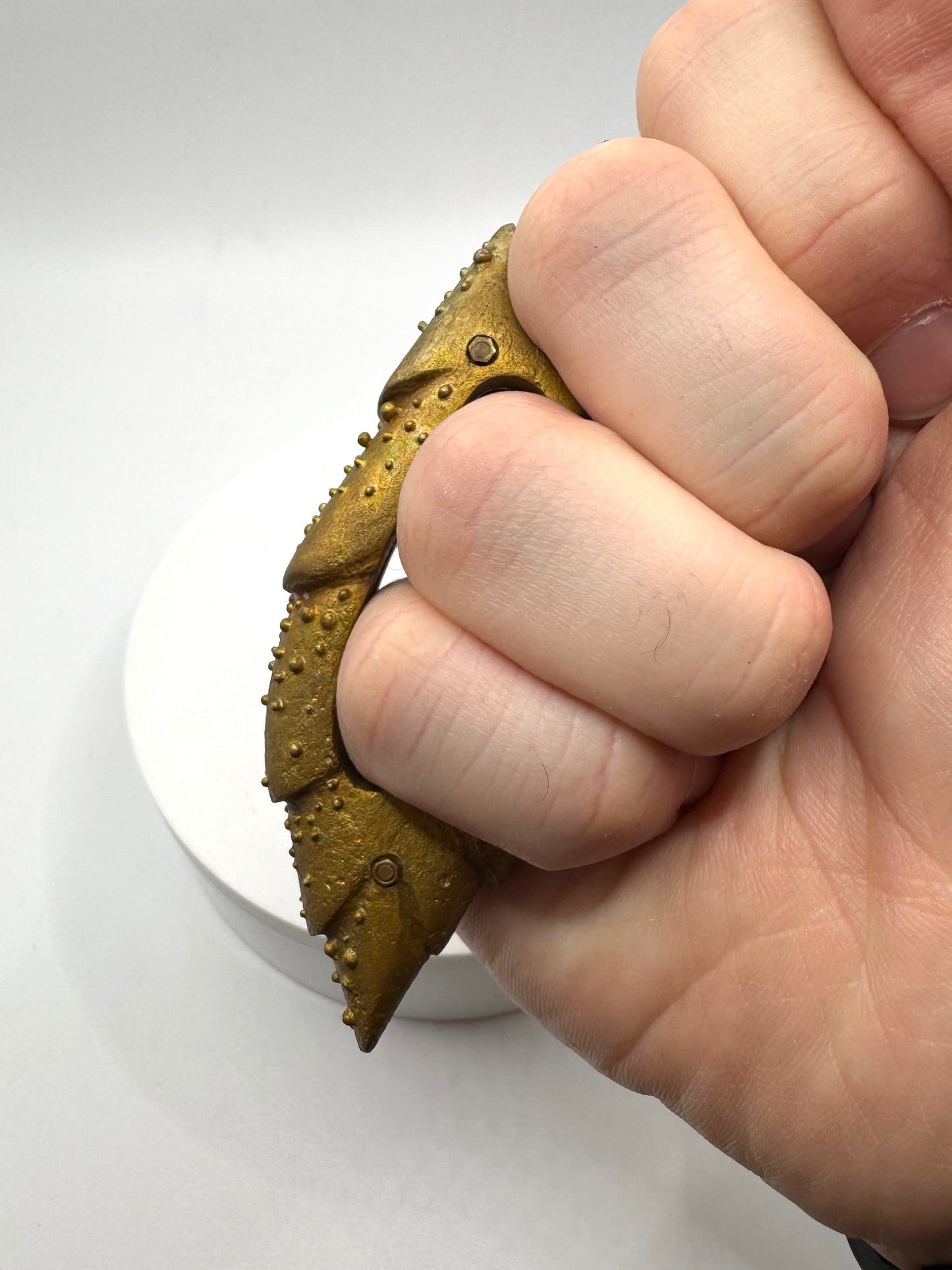 Bisect Bronze Brutalist Ring