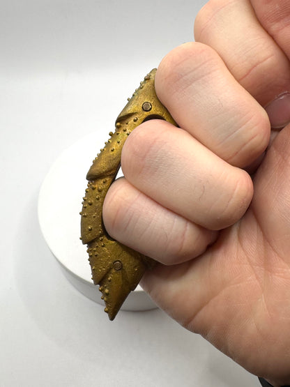 Bisect Bronze Brutalist Ring