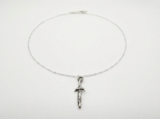 The Sword of Damocles Pendant in Sterling Silver