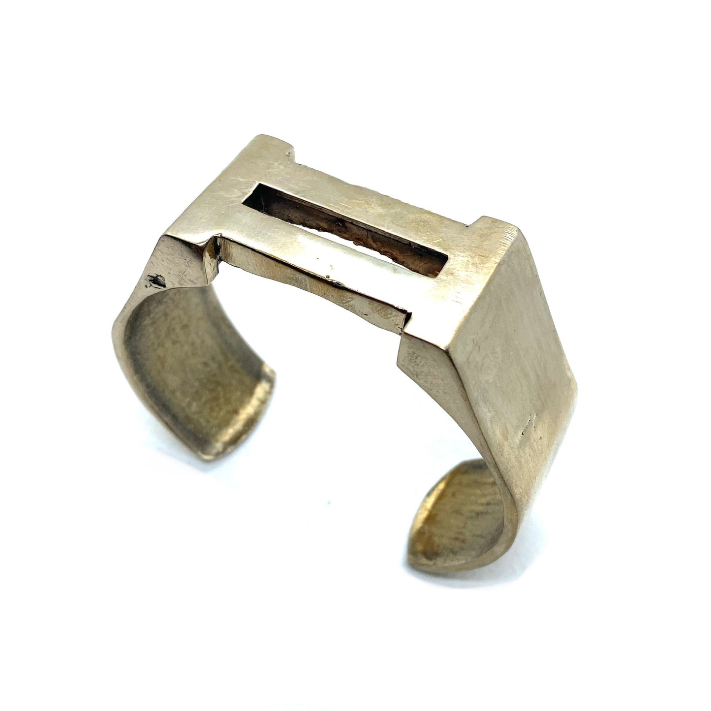Bronze Brutalist Thin II Cuff Bracelet