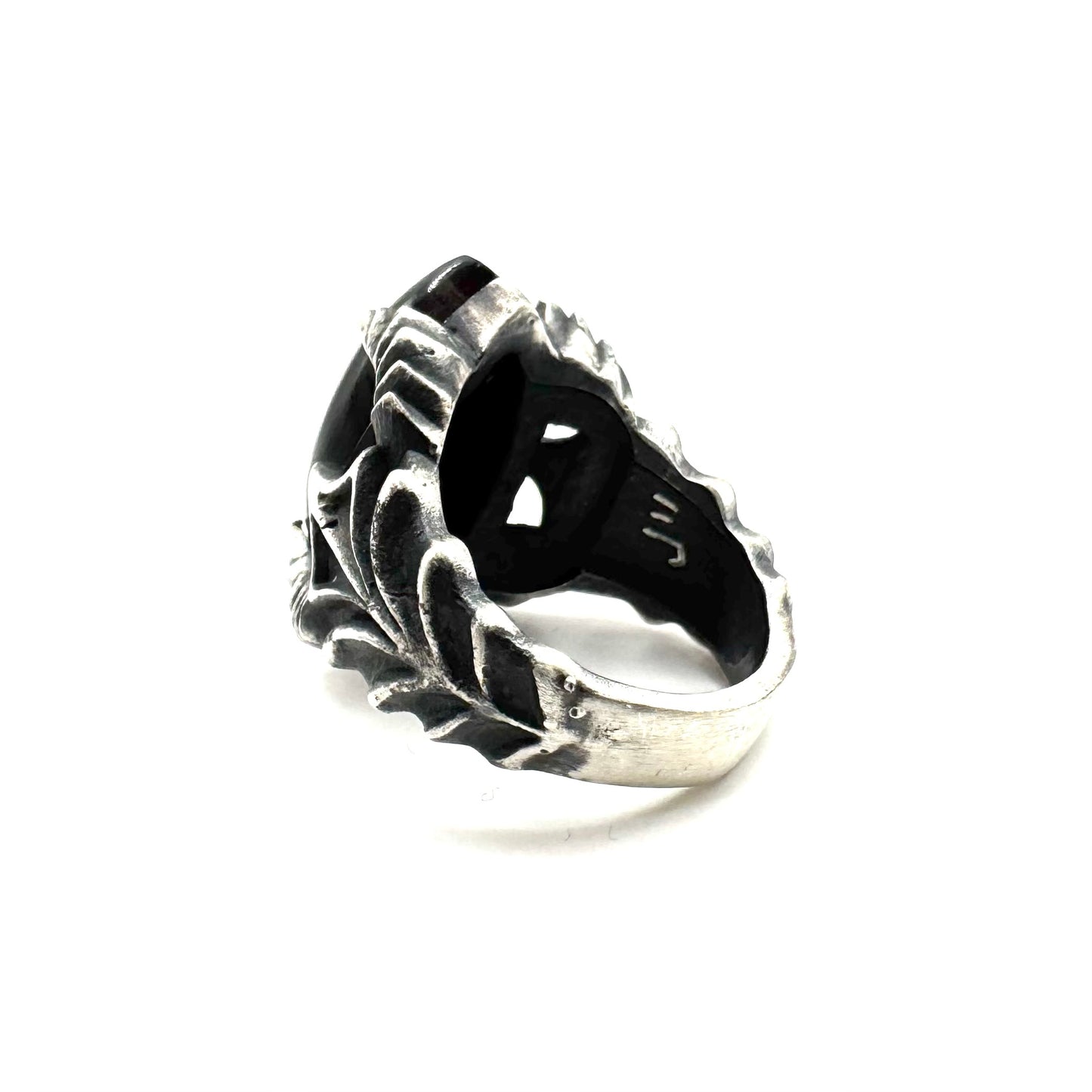 PREORDER - Abaddon Ring With Black Onyx In Sterling SIlver
