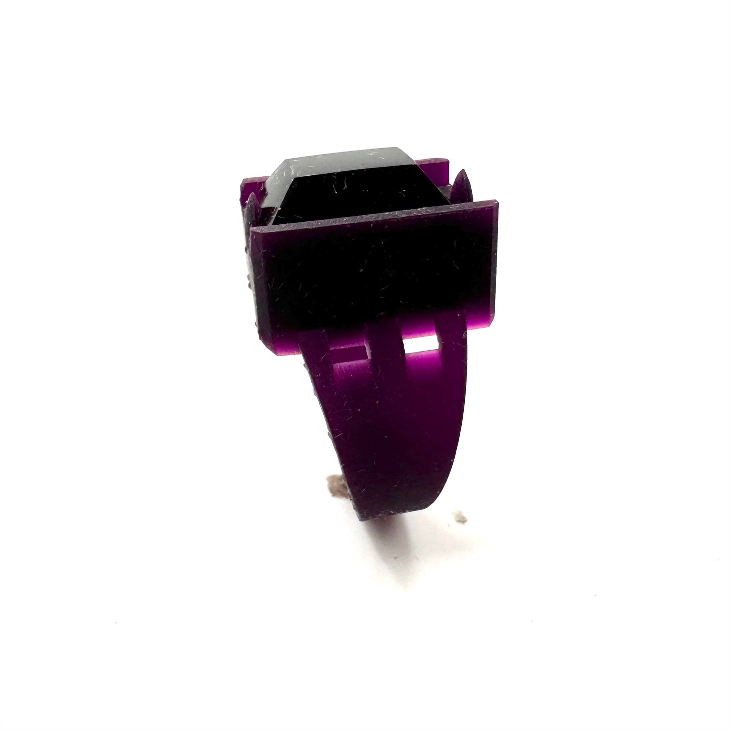 TO BE CAST - Brutalist Ring With Tourmaline In sterling Silver