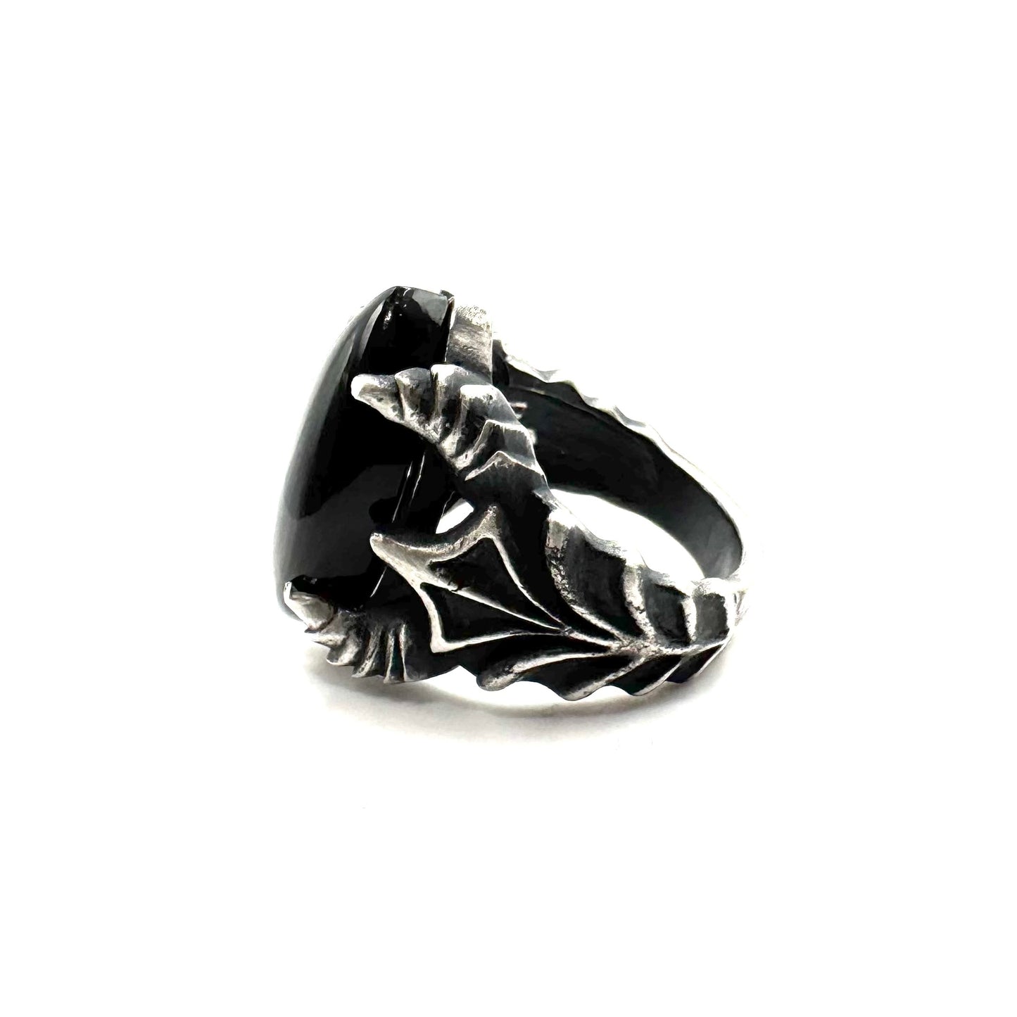 PREORDER - Abaddon Ring With Black Onyx In Sterling SIlver