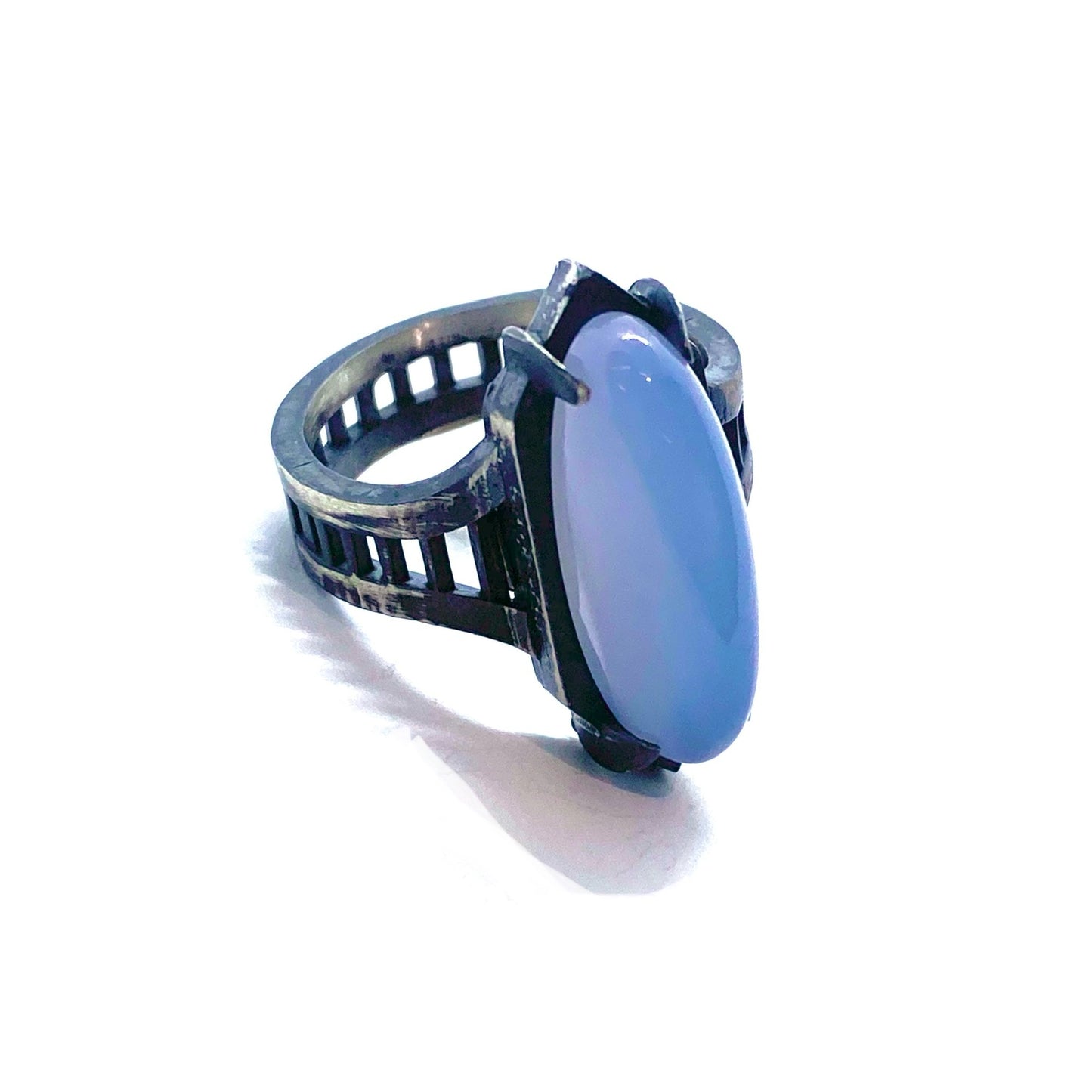 Guardian’s Chalcedony Ring in Sterling Silver
