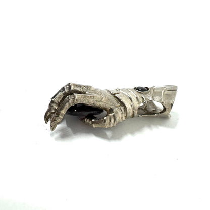 Abaddon Small Bronze Pendant Garnet and Onyx