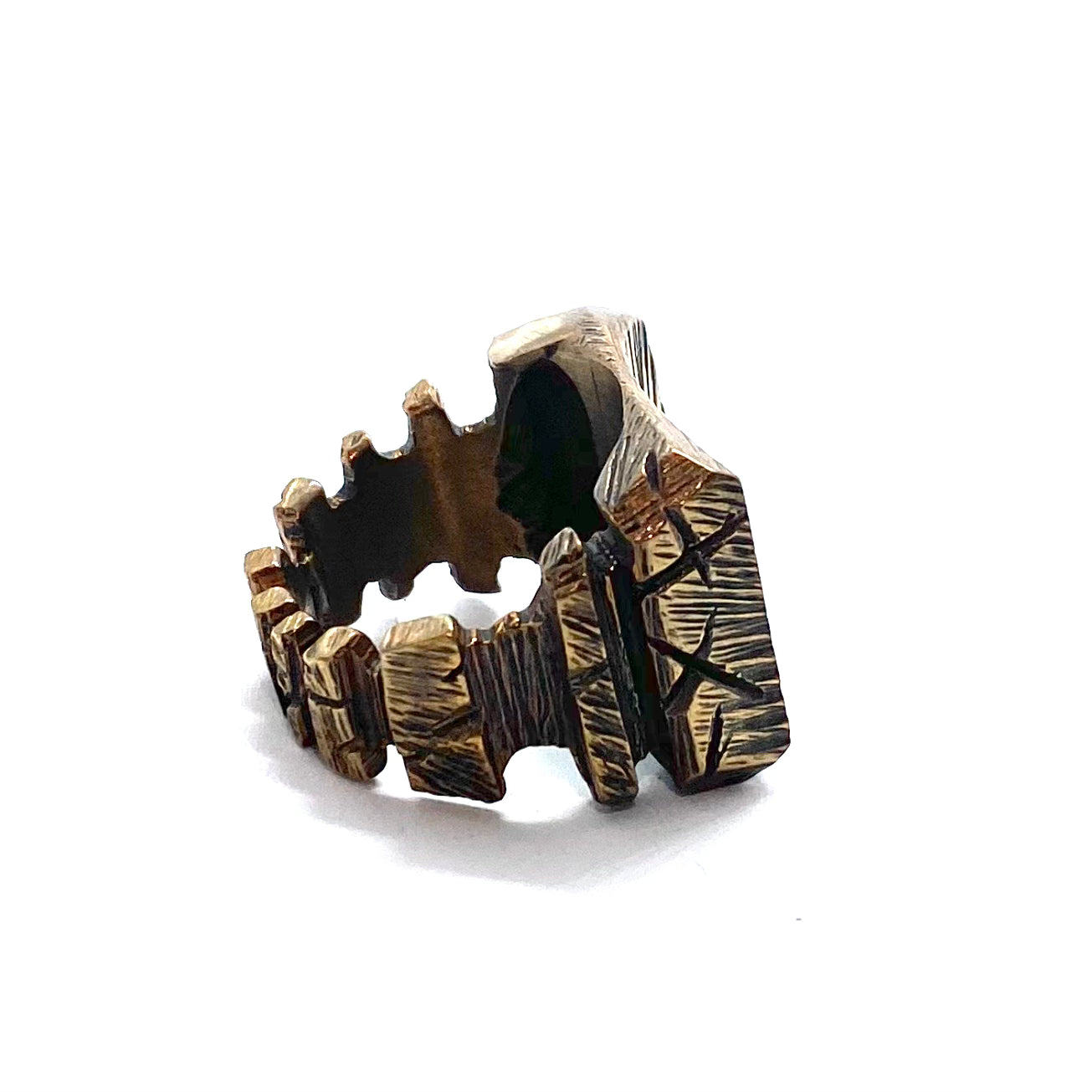 Ancestor’s Rune Bronze Brutalist Ring