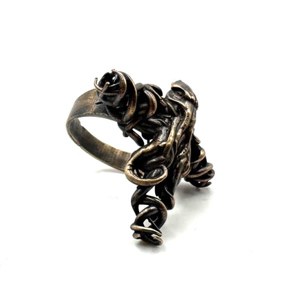 Cthulhu Ring in Bronze