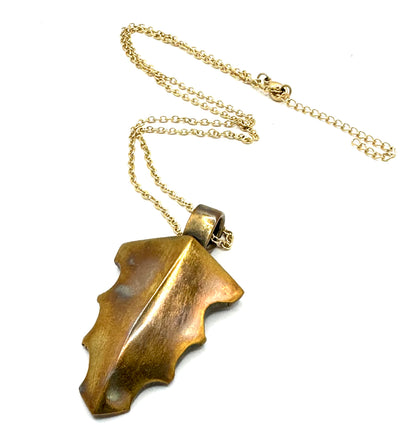 Shield of the Ancients Necklace in Bronze