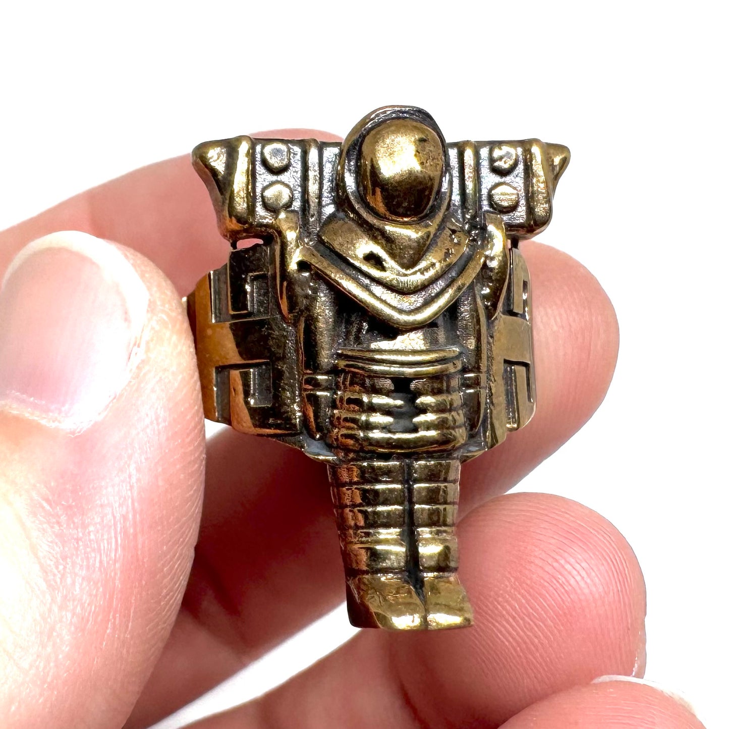 Ancient Origins Astronaut Ring In Bronze