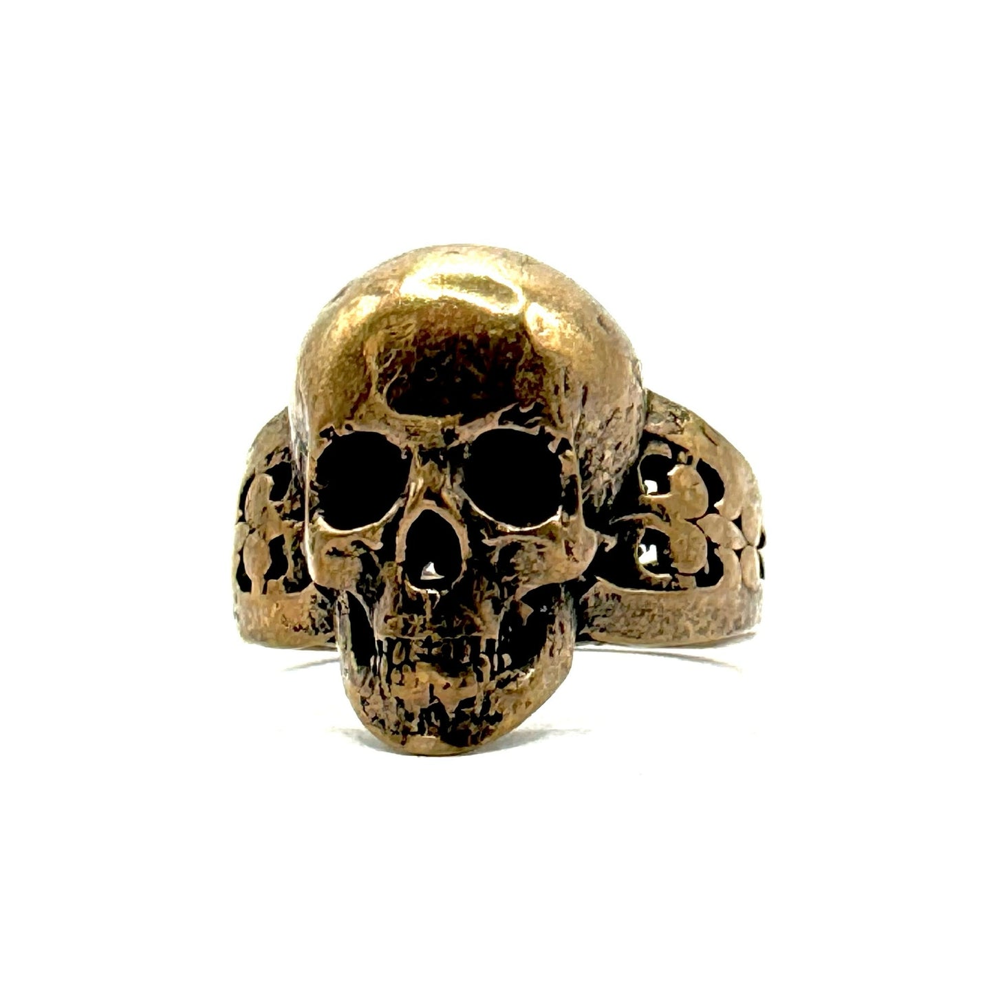 Yorick’s Testament Skull Ring in Bronze